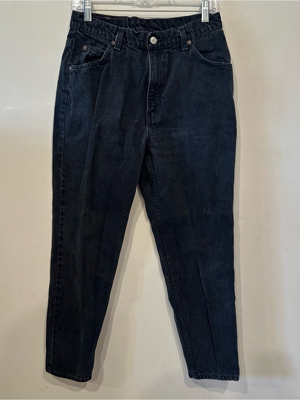 Vintage 90s Orange Tab Levi’s 912 Slim Fit Tapered Leg Black Jeans Women’s 12